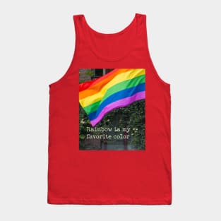 Positive Rainbow Pride Gift Quote Decor Colorful Image LGBTQ Tank Top